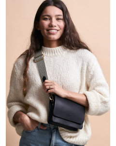 O My Bag | Audrey Mini Black Checkered Classic Leather