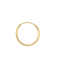 Anna + Nina | Single plain ring earring goud