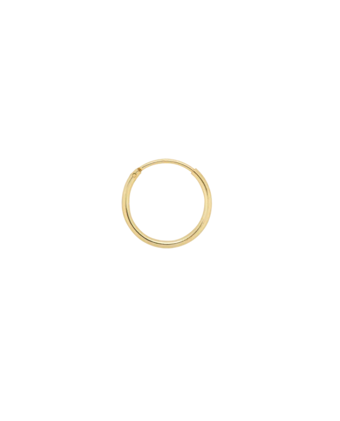 Anna + Nina | Single plain ring earring goud