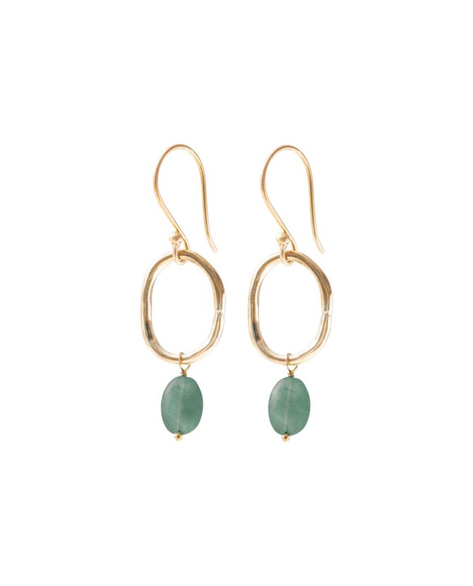 A Beautiful Story | Graceful Aventurine Gold Earrings A Beautiful Story | Graceful Aventurine Gold Earrings
