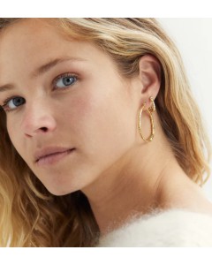 Anna Nina | Small Organic Hoop Earrings