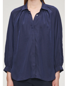 Zenggi | Techno silk blouse