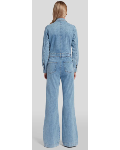 7 For All Mankind | Luxe Jumpsuit Light Blue