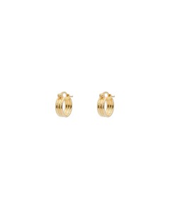 Anna Nina | Small Poetic Ring Earrings Goldplated