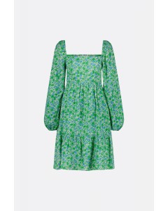 Fabienne Chapot | Viola Mini Dress Green Apple/Blue