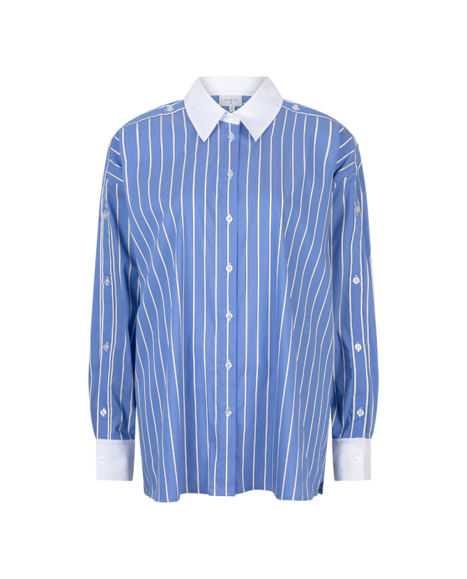 Dante 6 | Dandy pinstripe shirt blue white Dante 6 | Dandy pinstripe shirt blue white