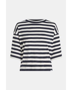 Penn & Ink | T-shirt stripe navy/ecru
