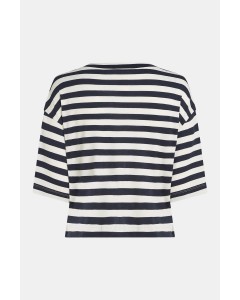 Penn & Ink | T-shirt stripe navy/ecru
