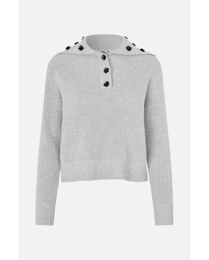 Baum und Pferdgarten | Clare Trui grey melange