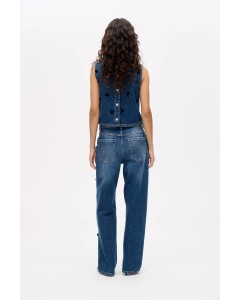 Baum und Pferdgarten | Narane Jeans denim sequince flower