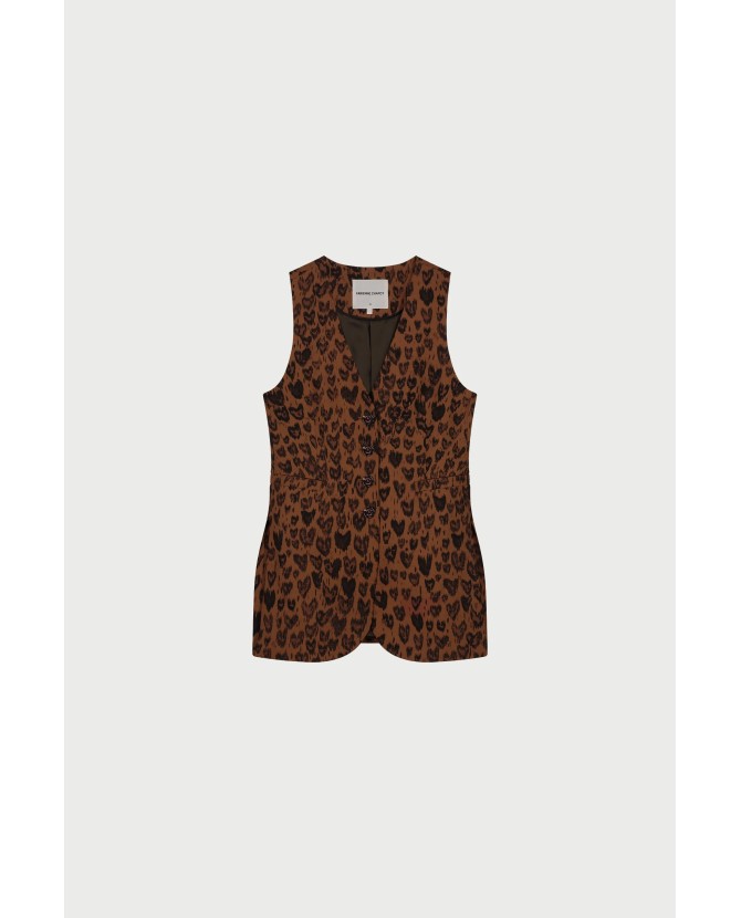 Fabienne Chapot | Lilet Gilet burnt sugar/black