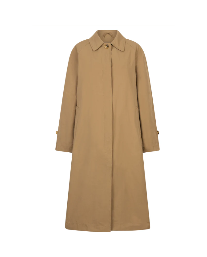 Ruby Tuesday | Ciro long waxed coat camel