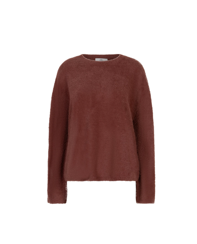Ruby Tuesday | Vinsz Fluffy Knitted Pullover auburn