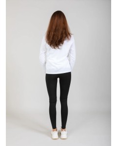 CC Heart | Longe sleeve V-neck T-shirt white