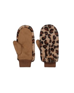 Barts | Fur Mitts Print Brown