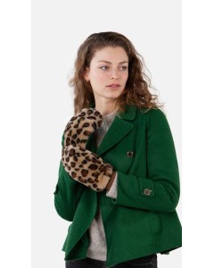 Barts | Fur Mitts Print Brown