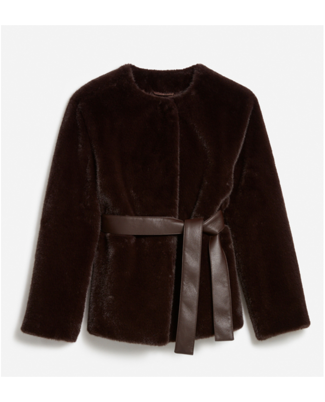 Vanessa Bruno | Fabu fauxfur jas brun