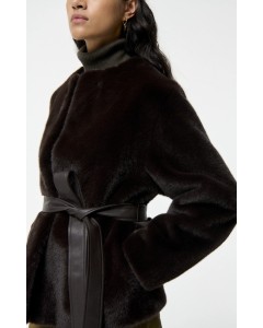 Vanessa Bruno | Fabu fauxfur jas brun