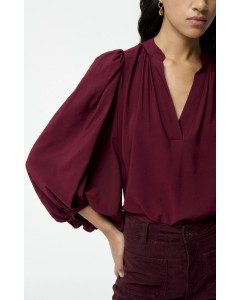 Vanessa Bruno | Bell blouse burgundy red