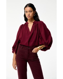 Vanessa Bruno | Bell blouse burgundy red