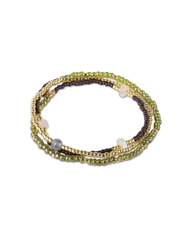 A beautiful story | Balanced rose Q labradorite bracelet