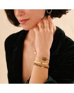 A beautiful story | Balanced rose Q labradorite bracelet