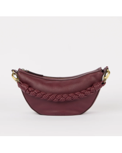O my bag | Dark cherry soft grain leather