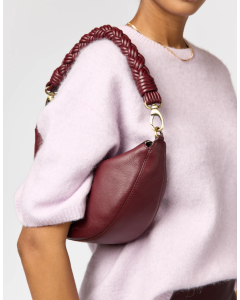 O my bag | Dark cherry soft grain leather