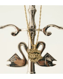 Anna + Nina | Memorable Birth Charm with Radiant Plain Necklace