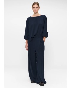 ZENGGI | JAPANESE CRÊPE BONNIE PANTS MIDNIGHT BLUE