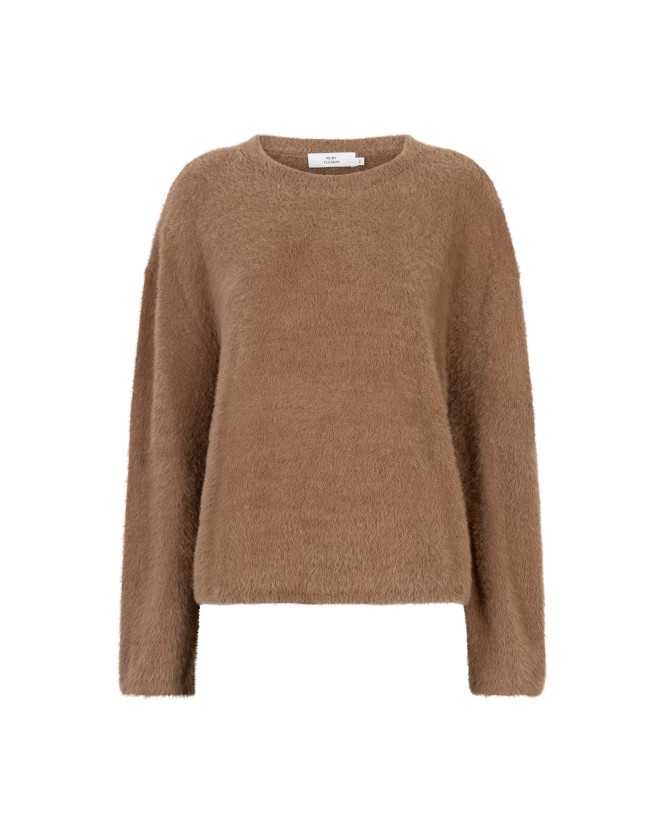 Ruby Tuesday | Vinsz fluffy knitted pullover Mocca