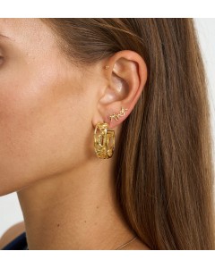 Anna+ Nina | Masuerade Hoop earrings gold plated