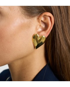 Anna + nina | Forbidden love stud earrings gold