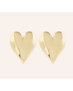 Anna + nina | Forbidden love stud earrings gold