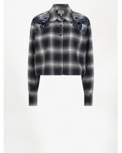 Dante6-Eason check embellished shirt