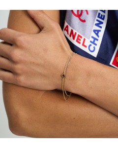 Anna + nina | Lucky card bracelet gold plated