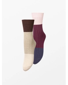 Beck söndergaard | Colourblock bam sock 2 pack