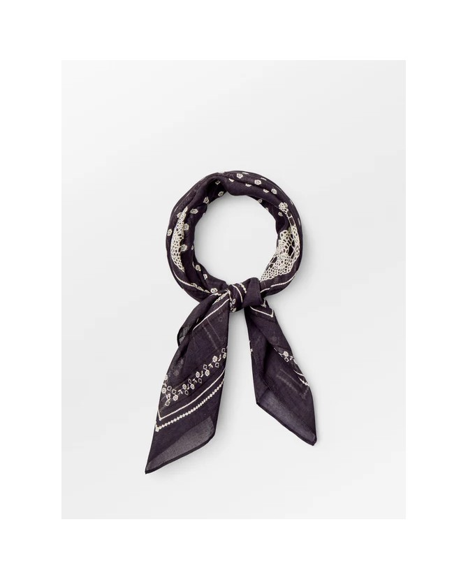 Beck söndergaard | Lacia cotta scarf forged iron gray