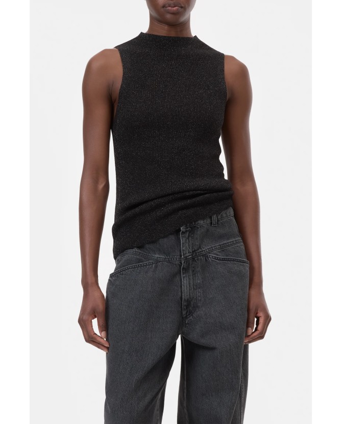 Closed | Sleeveless top lurex