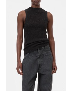 Closed | Sleeveless top lurex