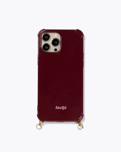 Bold burgundy iPhone case