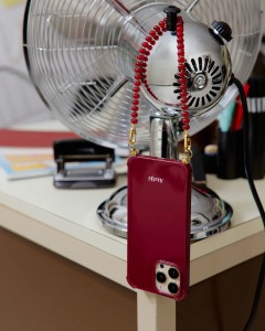 Bold burgundy iPhone case