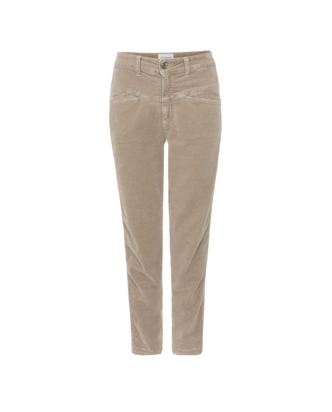 Closed | Pedal pusher velvet sand